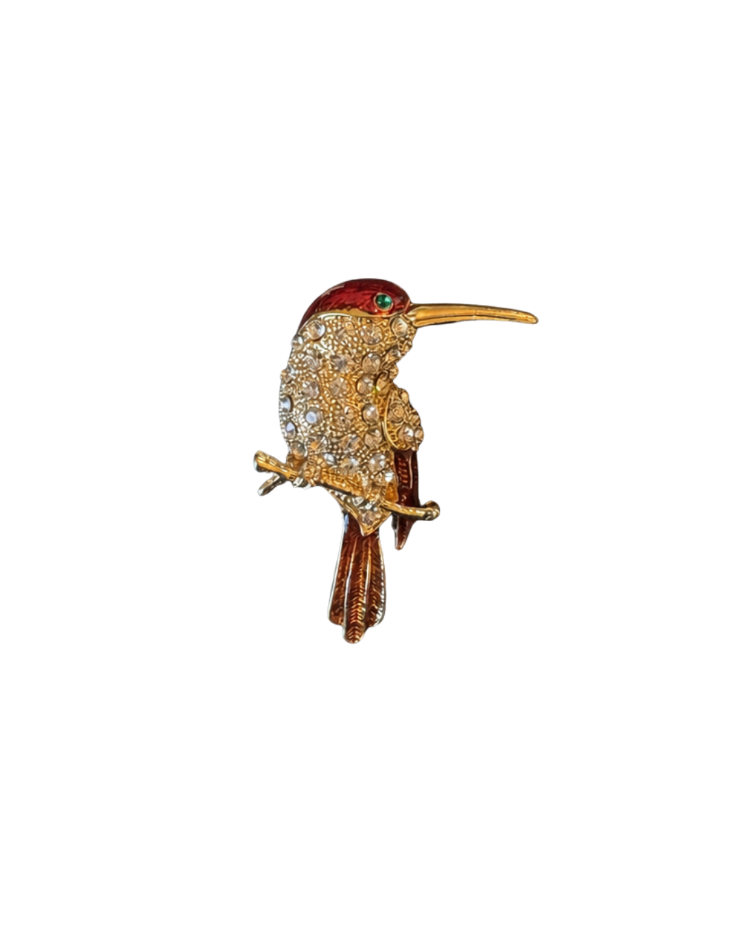 Emberlight Hummingbird Brooch