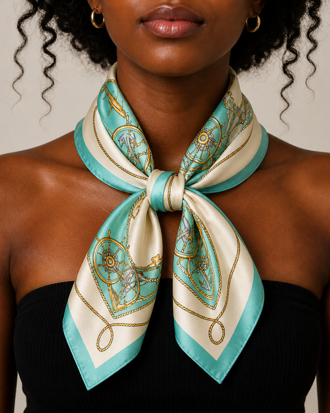 Mariner’s Compass Silk Scarf