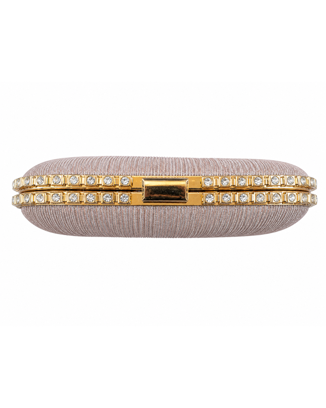 Blush Radiance Crystal Trim Clutch