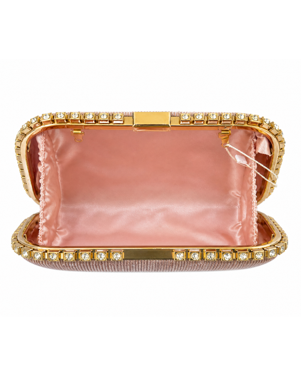 Blush Radiance Crystal Trim Clutch