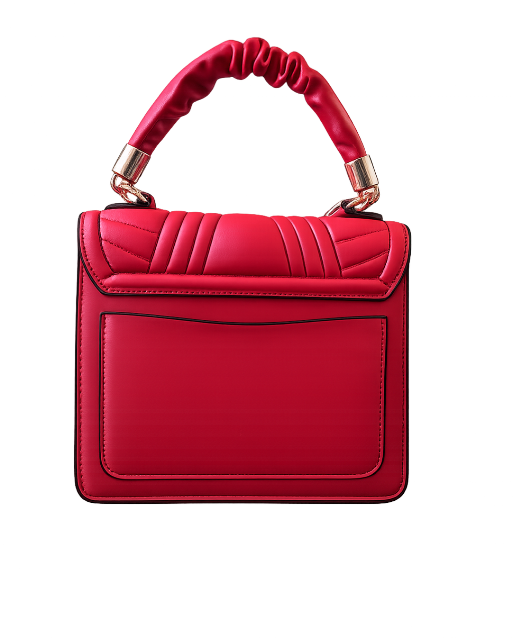 Scarlet Luxe Chain Handle Bag