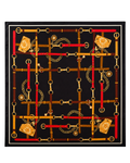 Noir Reins Silk Scarf
