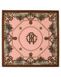 Blush Baroque Leopard Silk Scarf