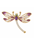 Amethyst Whisper Dragonfly Brooch