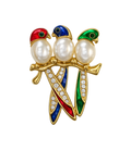 Trinity Songbird Pearl Brooch