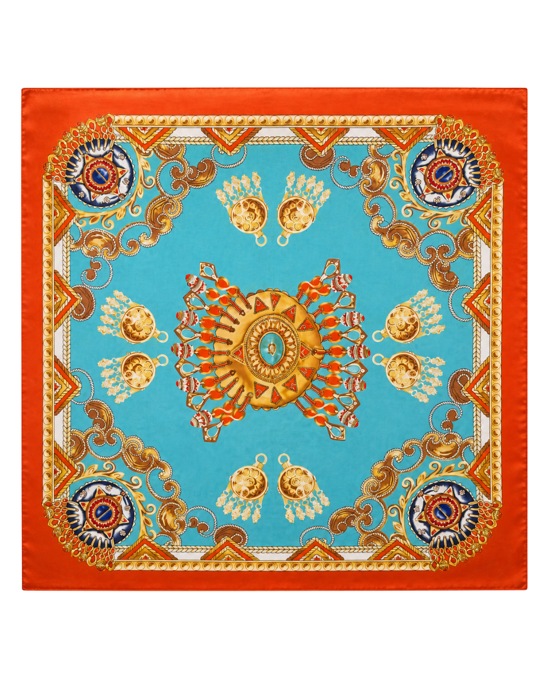 Solara Medallion Silk Scarf