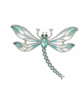 Sea Glass Reverie Dragonfly Brooch