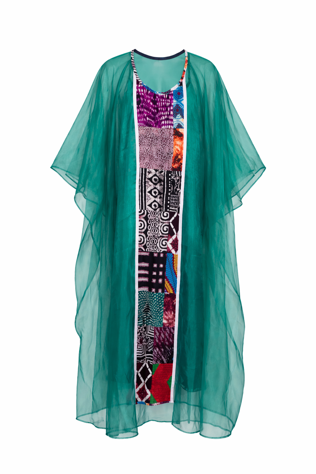 Ocean Patchwork Kaftan