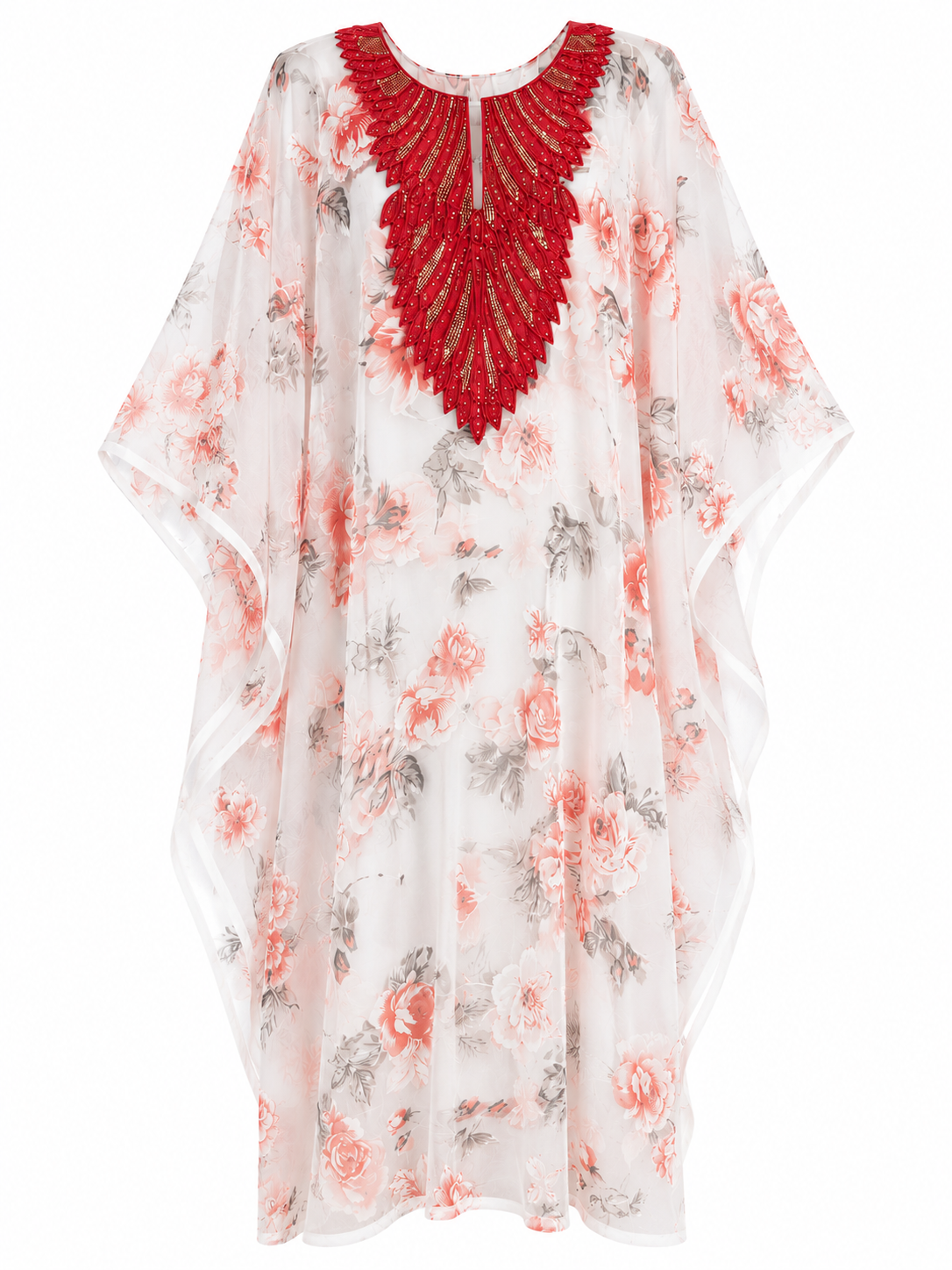 Blush Petals Embellished Kaftan