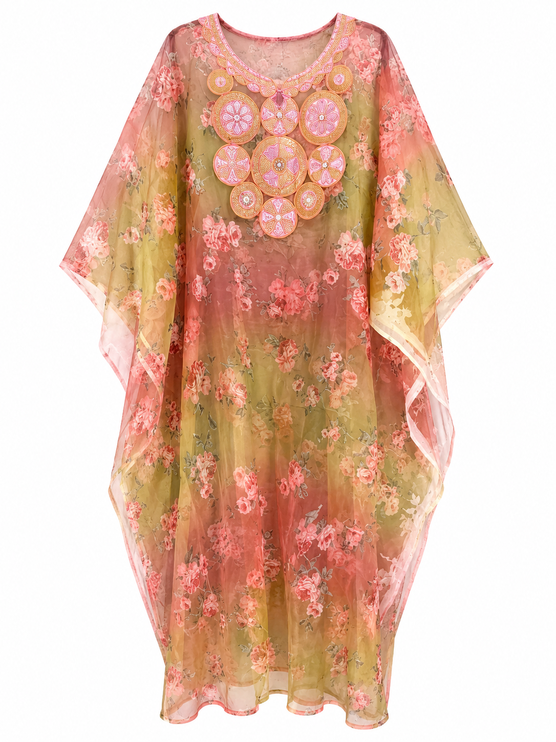 Rose Garden Mosaic Kaftan