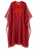 Crimson Radiance Kaftan