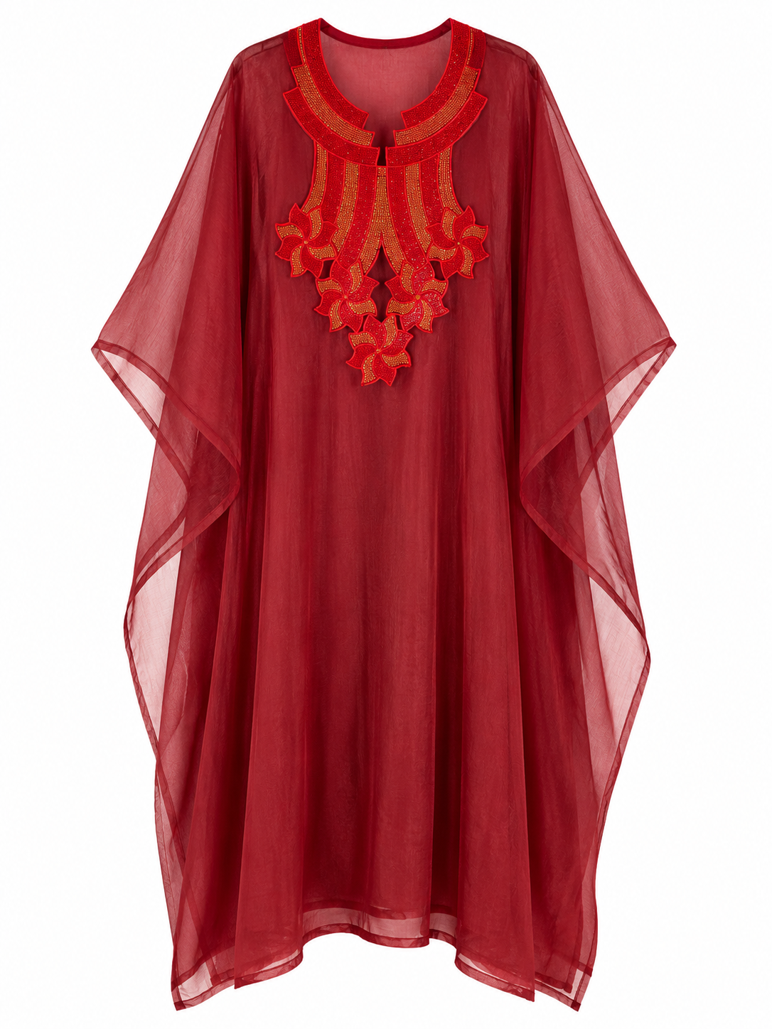 Crimson Radiance Kaftan
